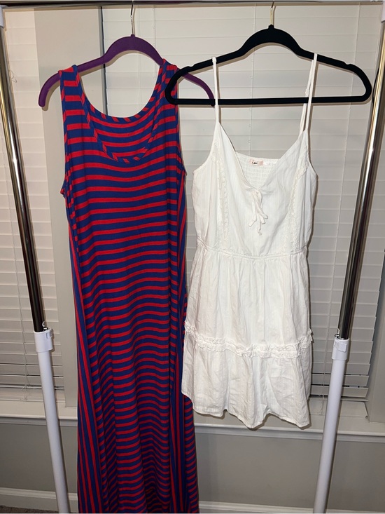Vineyard Vines Dresses & Skirts - Vineyard Vines Red and Blue Striped Sleeveless Maxi Dress and White Dress Bundle